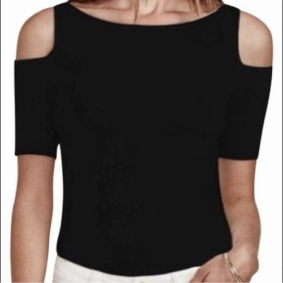 REVOLVE BAILEY 44 Black Cold Shoulder Top - Medium - Picture 12 of 12